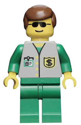 Bank - Green Legs, Brown Male Hair (bnk001)