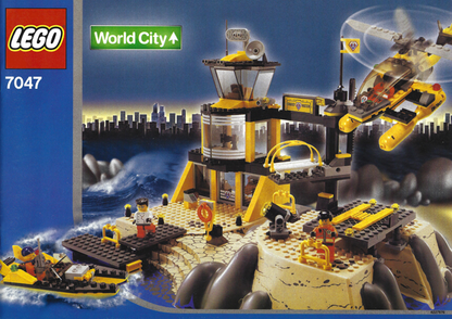 7047 Coast Watch HQ (Used) LEGO Town