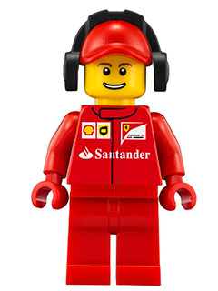 Scuderia Ferrari Team Crew Member - Male, Thin Grin with Teeth (sc015)