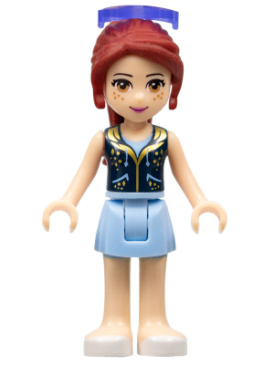 Friends Mia - Bright Light Blue Skirt, Dark Blue Vest Top, Sunglasses (frnd0126)