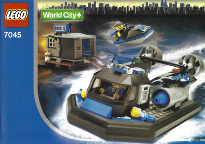 7045 Hovercraft Hideout (Used) LEGO Town