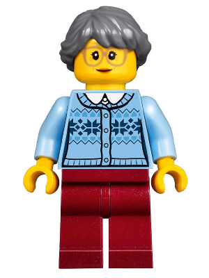 Winter Holiday Train Station Grandmother (hol092)