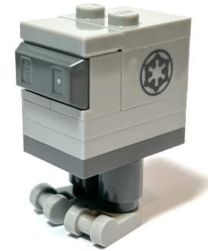 Gonk Droid (GNK Power Droid), Light Bluish Gray Body and Feet, Imperial Logo (sw1252)