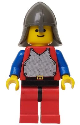 Breastplate - Red with Blue Arms, Red Legs with Black Hips, Dark Gray Neck-Protector (cas200)