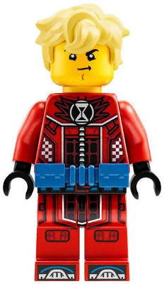 Cooper - Red Racing Suit, Blue Utility Belt, Hair (drm027)