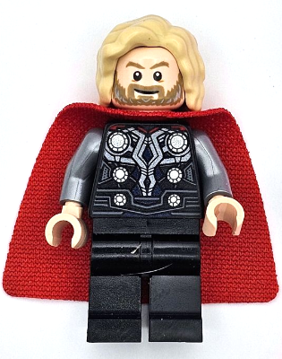 Thor - Spongy Cape with Single Hole, Black Legs, Bushy Hair (sh0915)