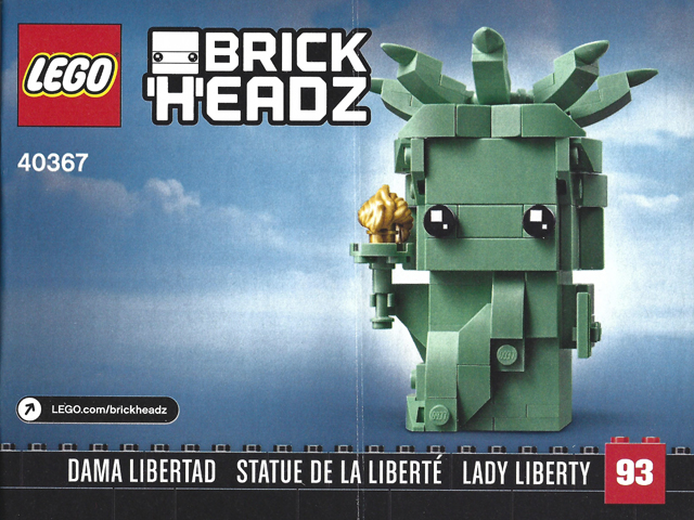 40367 Lady Liberty (Used) LEGO BrickHeadz