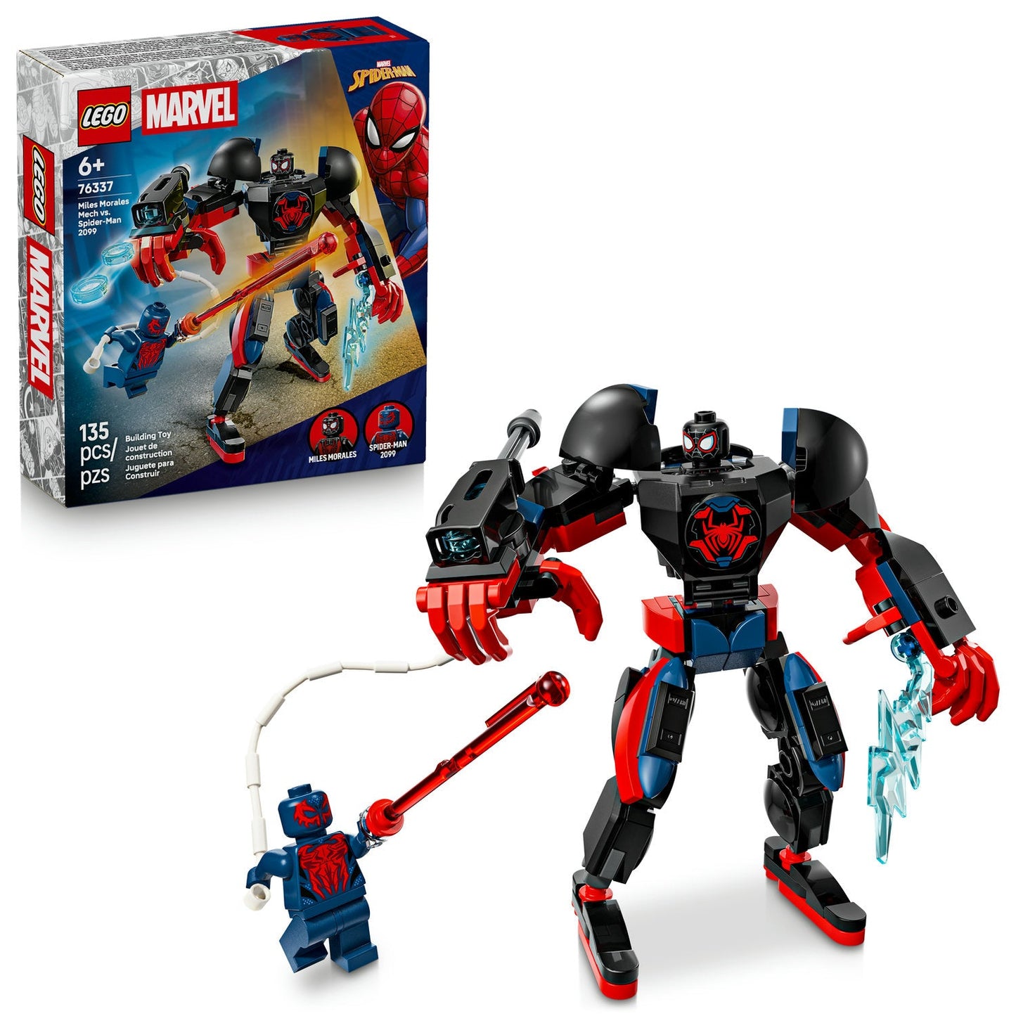 76337 Miles Morales Mech vs. Spider-Man 2099