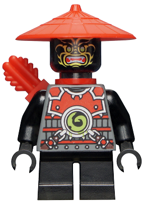 Stone Army Scout - Yellow Face, Red Quiver, Short Legs (njo0072)
