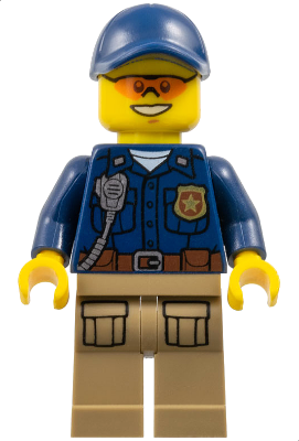 Mountain Police - Officer Male, Orange Sunglasses (cty1091)