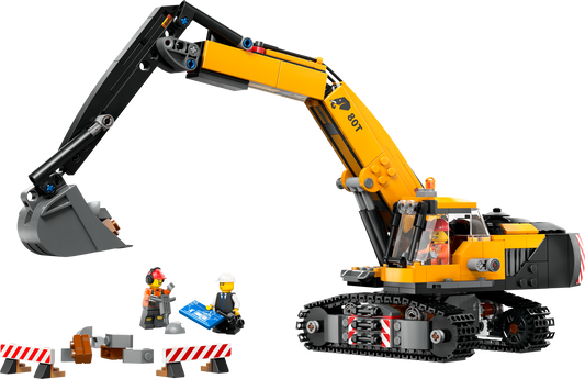 60420 Yellow Construction Excavator