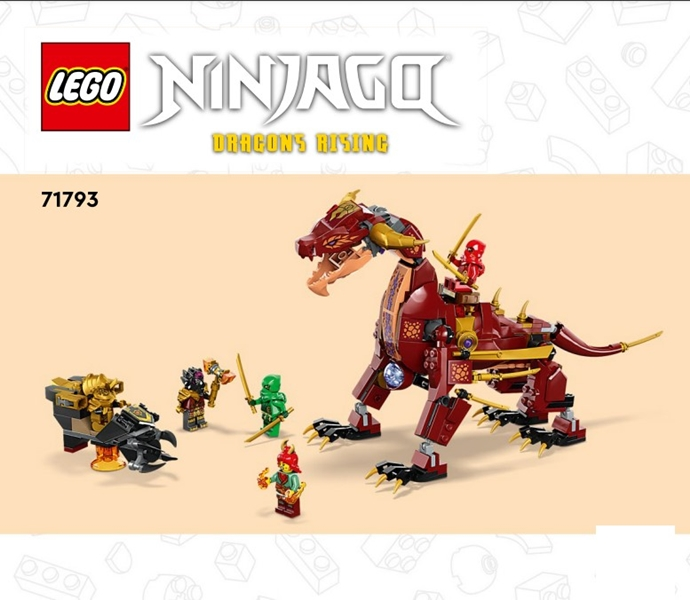 71793 Heatwave Transforming Lava Dragon (Used) LEGO Ninjago
