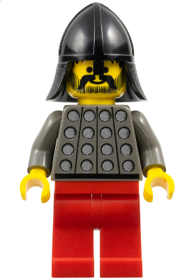 Fright Knights - Knight 3, Red Legs, Black Neck-Protector (cas030)
