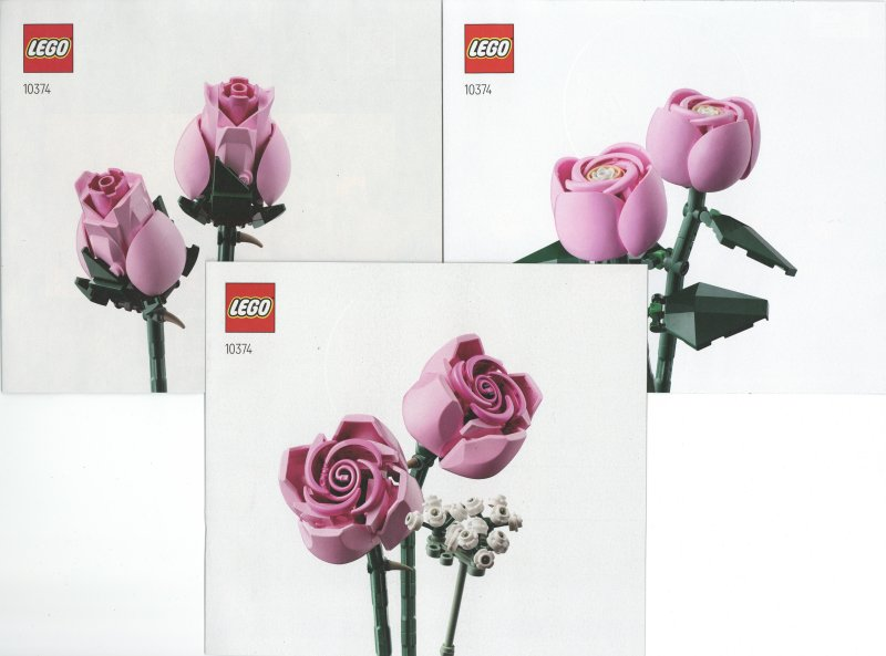 10374 Bouquet of Pink Roses (Used) LEGO Botanicals
