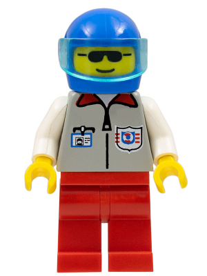 Coast Guard 1 - Red Legs, Blue Helmet, Trans-Light Blue Visor (res004)