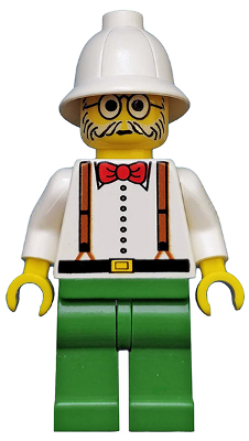 Dr. Kilroy / Dr. Charles Lightning - White Shirt and Suspenders, Green Legs, White Pith Helmet (adv006)