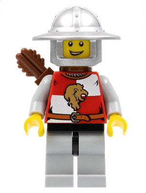 Kingdoms - Lion Knight Quarters, Helmet with Broad Brim, Quiver, Open Grin (cas474)