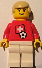 Soccer Player - Swiss Player 2, Swiss Flag Torso Sticker on Front, Black Number Sticker on Back (specify number in listing) (soc024s03)