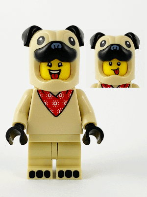 Pug Costume Guy (Minifigure Only) (col378)