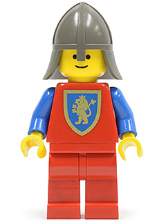 Crusader Lion - Red Legs, Dark Gray Neck-Protector (cas121)