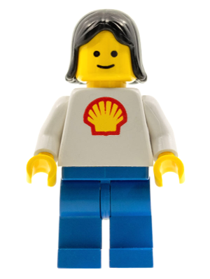 Shell - Classic - Blue Legs, Black Female Hair (shell002)