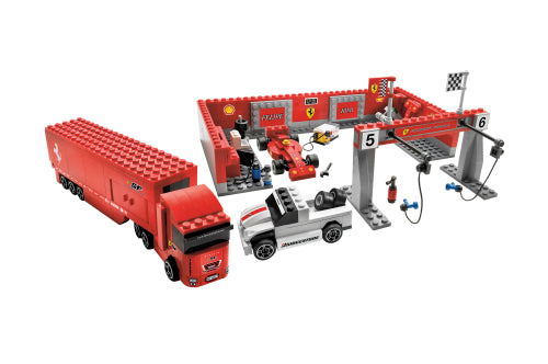 8155 Ferrari F1 Pit (1:55) (Certified) LEGO Racers