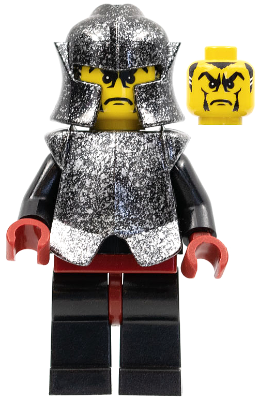 Knights Kingdom II - Shadow Knight, Speckle Black-Silver Armor and Helmet (cas271)