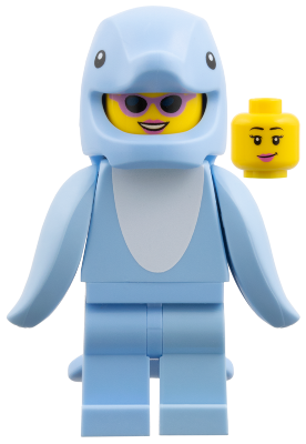 Dolphin Costume Fan (Minifigure Only) (col469)