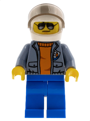 Coast Guard City - Helicopter Pilot with Sunglasses (cty0865)