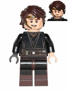 Anakin Skywalker (Dark Brown Legs, Headset) (sw0526)