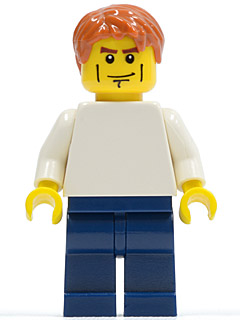 LEGO Brand Store Male, Plain White Torso, Cheek Lines (no back printing) {Manchester} (tls065)