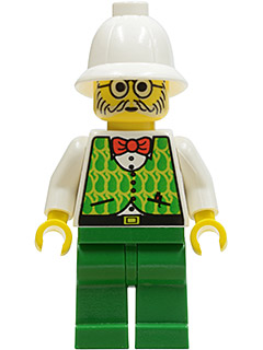 Dr. Kilroy / Dr. Charles Lightning - Green and Lime Vest, Green Legs, White Pith Helmet (adv035)