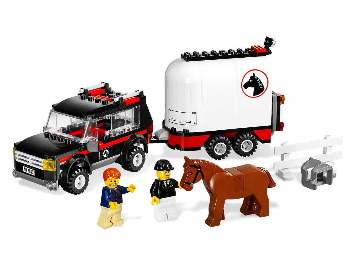 7635 4WD with Horse Trailer (Used) LEGO City
