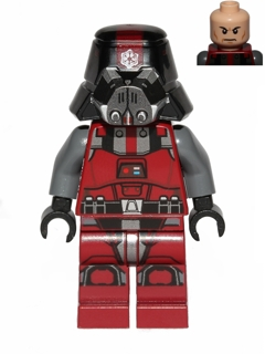 Sith Trooper - Dark Red Armor, Printed Legs (sw0436)