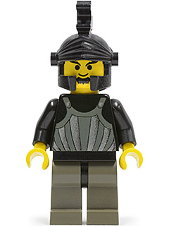 Fright Knights - Knight 1, Black Dragon Helmet, no Plume (cas023)