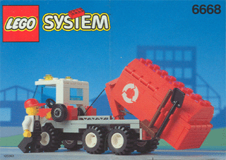 6668 Recycle Truck (Used) LEGO Town