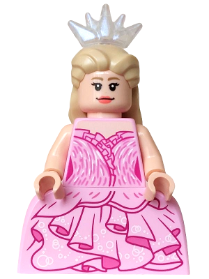 Glinda - Minifigure, Bright Pink Dress, Wide Skirt (Panniers)