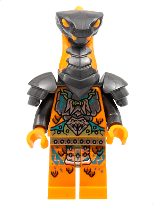 Boa Destructor - Breastplate Torso, Pearl Dark Gray Head, Shoulder Pads (njo0718)