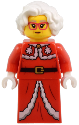 Mrs. Claus - Red Jacket, Printed Skirt (hol361)