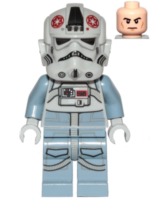 AT-AT Driver - Dark Red Imperial Logo, Cheek Lines, Frown (sw1104)
