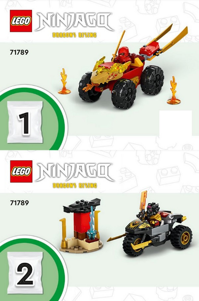 71789 Kai and Ras's Car and Bike Battle (Certified) LEGO Ninjago
