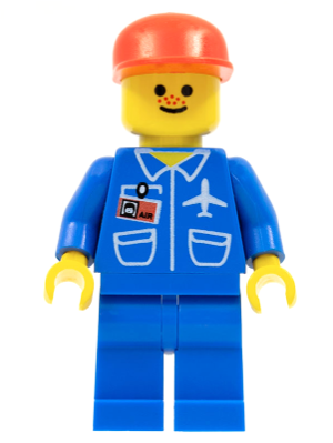 Airport - Blue, Blue Legs, Red Cap (air007)