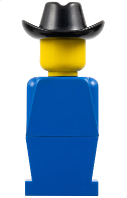 LEGOLAND - Blue Torso, Blue Legs, Black Cowboy Hat (old028)