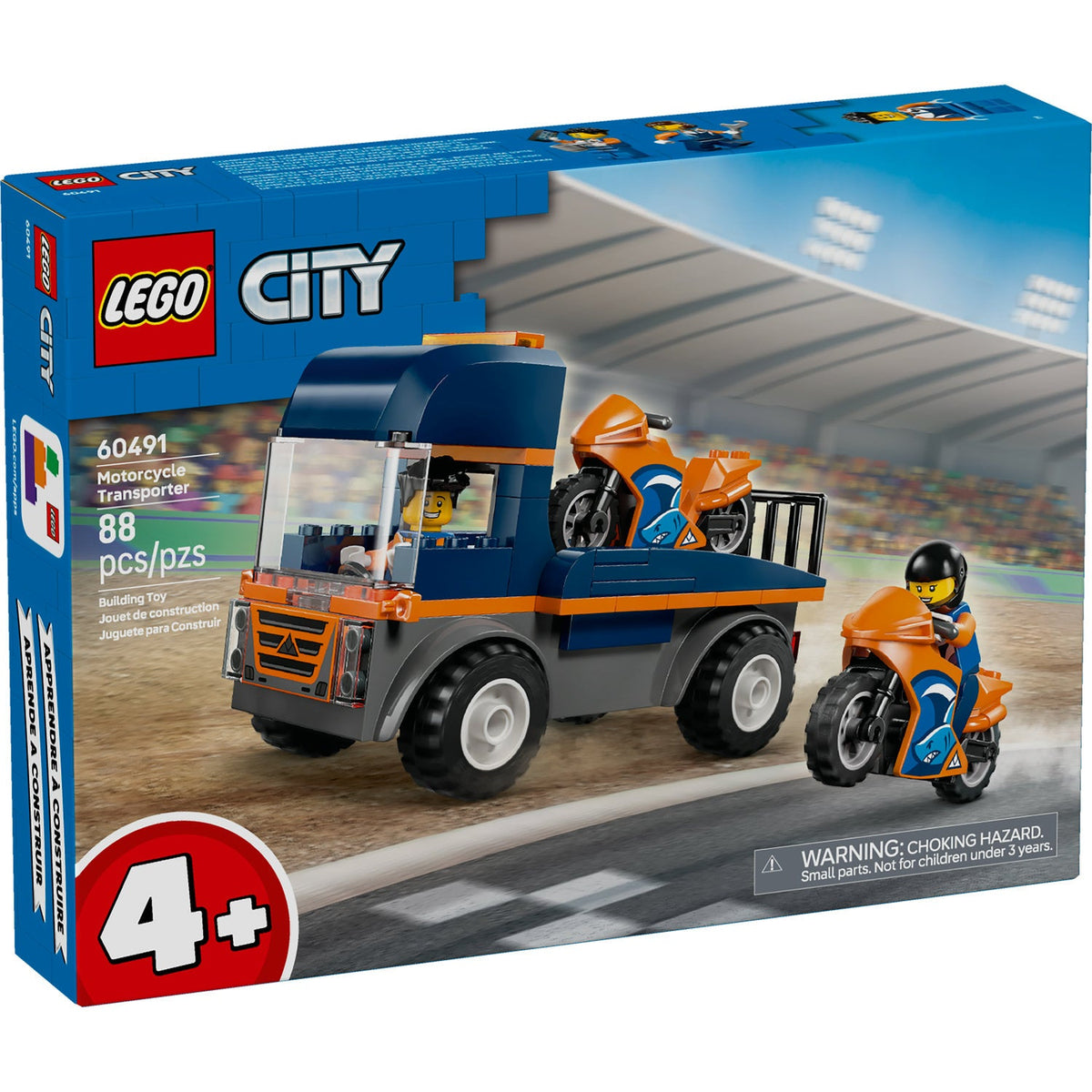 60491 Motorcycle Transporter (Retired) LEGO City
