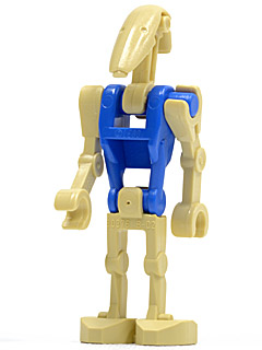 Battle Droid Pilot - Blue Torso, Angled Arms (sw0095a)