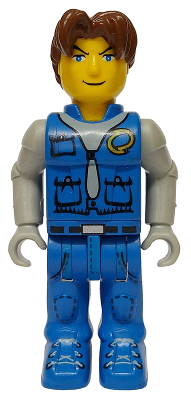 Jack Stone - Blue Jacket, Blue Pants, Gray Shirt (js002)
