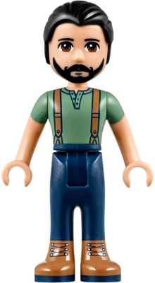 Friends Steve - Dark Blue Pants, Sand Green Top (frnd0243)