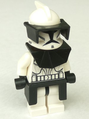 Clone Trooper (Phase 1) - Black Visor, Pauldron, and Kama, Large Eyes (sw0223)