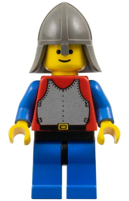 Breastplate - Red with Blue Arms, Blue Legs with Black Hips, Dark Gray Neck-Protector (cas199)