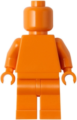 Plain Orange Torso, Orange Legs, Orange Head (Monochrome) (pln197)